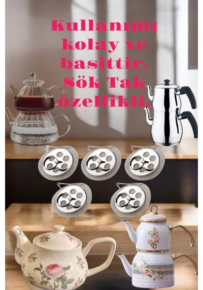 Çay Süzgeç / Demlik İçi Süzgeçi Çaydanlık İçi Sök Tak
