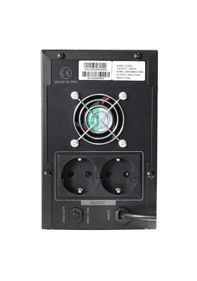 D-2000 2000va Lcd Kesintisiz Güç Kaynağı Line Interactive 2x12v 9ah Ups Ofis Kamera Sistem Çoklu Cihaz