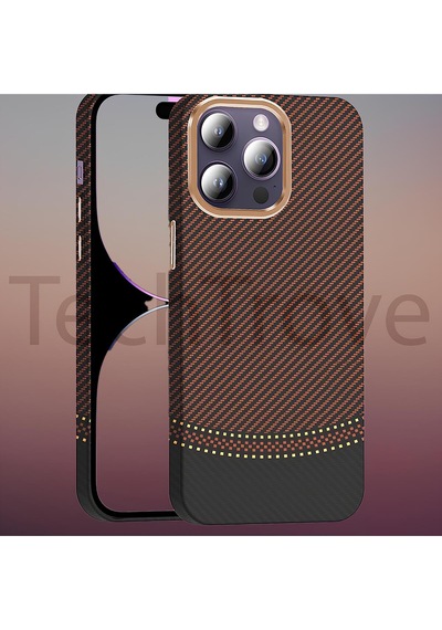 Apple Uyumlu iPhone 14 Pro Max Kılıf Magsafe Şarj Özellikli Karbon Fiber Görünümlü Yüksek Kalite Kapak