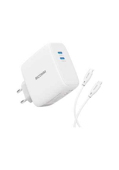 Ricomm  Gan 2 Portlu Usb-C Şarj Aleti 100 W