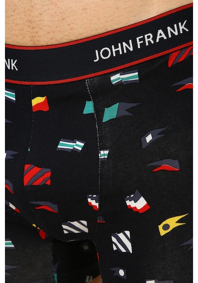 John Frank Logolu Pamuklu Boxer Erkek Boxer Jfbfg03 Multicolor Çok Renkli