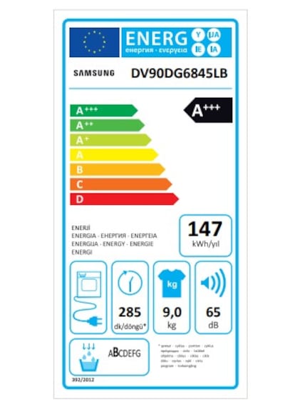 Samsung DV90DG6845LBAH 9 KG A+++ Çamaşır Kurutma Makinesi