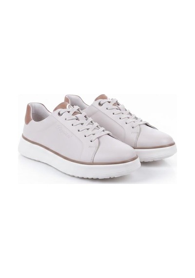 Pepita M643 Rahat Hafif Günlük Sneaker Hakiki Deri Erkek Ayakkabı Bej