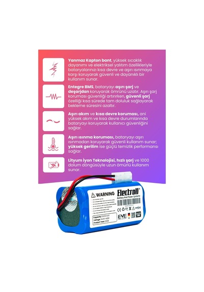 Fakir Robert Iı Rs720 Uyumlu Batarya 3500mah
