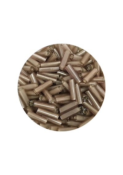 Uzun Boru Kesme Boncuk Çap 2mm Uzunluk 10 Mm - 60 Gram - Duman - Bnc292