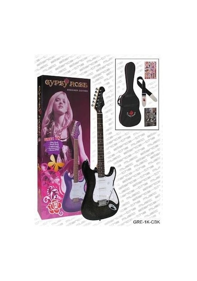 Valencıa Gre1kcbk Elektro Gitar Gypsy Rose Set Gıgbag, Strap, Stıck