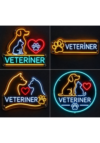 Veteriner Neon Led Tabela
