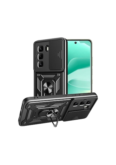 Adige Infinix Hot 60 Pro Kılıf Pars Yüzüklü Standlı