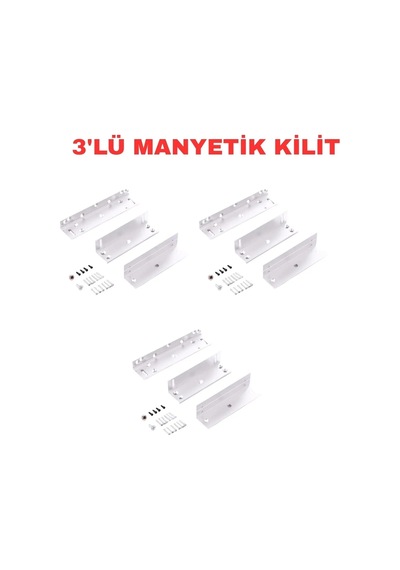 Sarkey Sr-500 Zl Aparat 500 Kg Manyetik Kilit Montaj Bağlantı Kiti 3 Adet