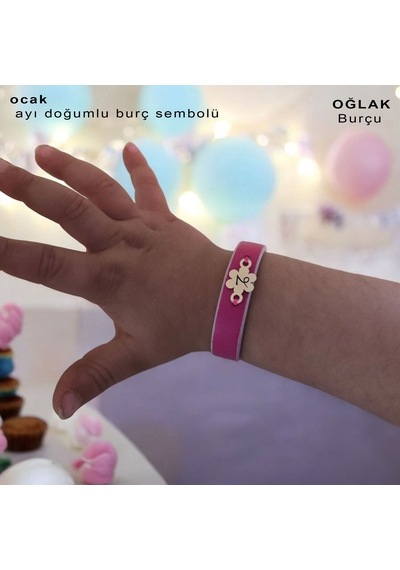 Ocak Ayı Doğumlarına Doğal Pembe Derili 14 Ayar Altın Plakalı Çiçek Motifli Hediye Bileklik-383ay Ocak Ocak Ayı Doğumlarına Doğal Pembe Derili 14 Ayar Altın Plakalı Çiçek Motifli Hediye Bileklik-383ay Ocak