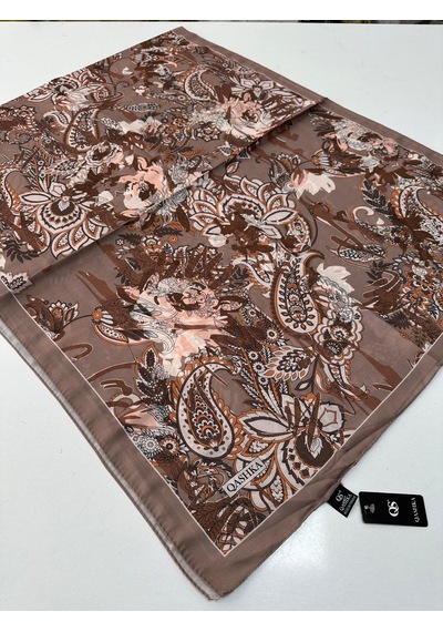 Qashka Soft Pamuklu Şal Etro Desen Lbd1216-43632 Çok Renkli