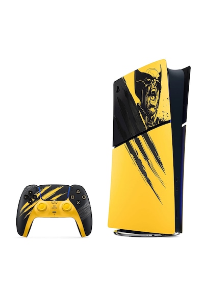 Sony Playstation Digital Edition 825 GB Oyun Konsolu Marvel Wolverine Battle Yellow Sınırlı Sürüm