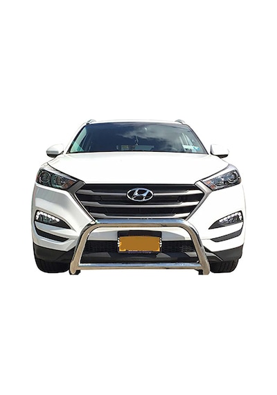 Hyundaı Tucson 2016-2021 Uyumlu - Ön Koruma - Bull Bar - Kartersiz - Alt Borulu - 60 - Barred C