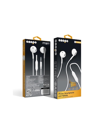 Stereo Kablolu Kulaklık Extra Bass Dinleme 3.5mm Kulakiçi Kulaklık - V1