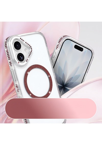 Apple iPhone Uyumlu 17 Kılıf M-safe Şarj Özellikli Tera Silikon Kılıf Mürdüm