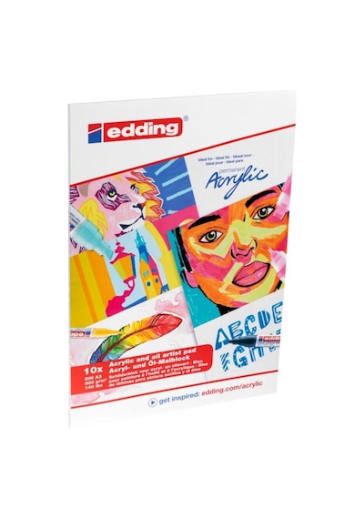 Edding Akrilik ve Yağlıboya Pad 300Gr. A3 - 10 Yaprak