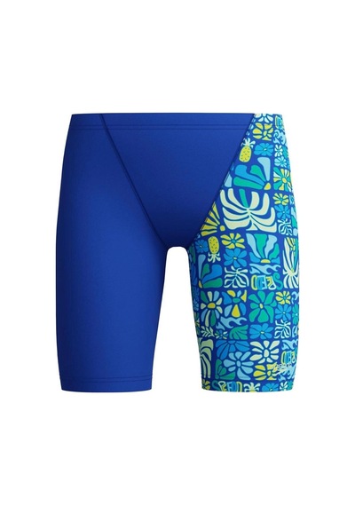 Speedo Print V-cut Jammer Erkek Yüzücü Mayosu mavi