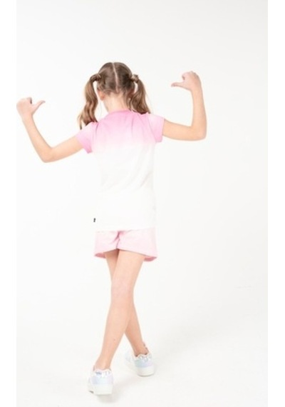 Brz Kids Baskılı Kız Çocuk T-Shirt Ekru