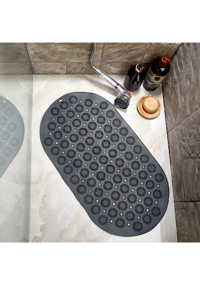 İsgstore 1 Adet Vantuzlu Banyo Kaydırmaz Paspas- Tırtıklı Ayak Duş Matı Silikon Masaj Pedi Diğer