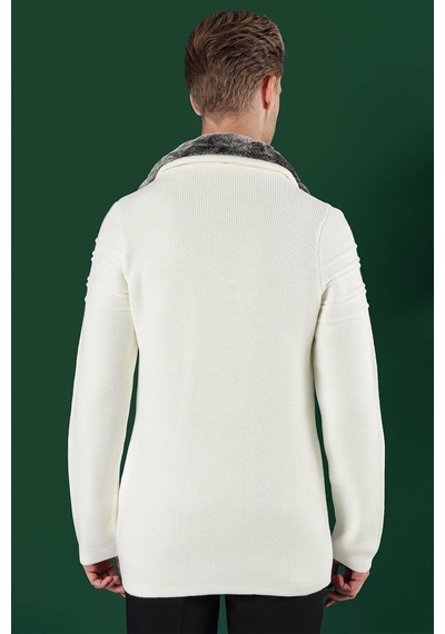 Efor 02 Slim Fit Ekru Spor Kaban Ekru