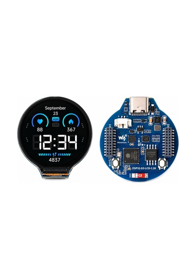 Esp32-s3 1.28" Ips Dokunmatik Lcd Geliştirme Kartı Wifi + Bluetooth 5 Ble Gc9a01 Usb Type-c