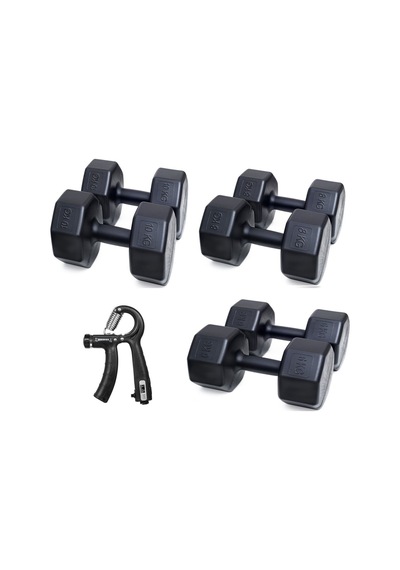 Ps Spor 3 Çift Dambıl Set Sayaçlı Ayarlanabilir El Yayı 6 Kg 8 Kg 10 Kg
