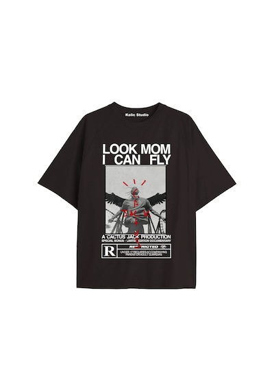 Kalic Studio Unisex Travis Scott Astroworld Tshirt Siyah-1