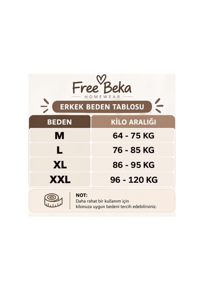 Free Beka Uzun Kollu Süprem Kumaş Yakası Düğmeli Nakış Detaylı Erkek Pijama Takımı Siyah