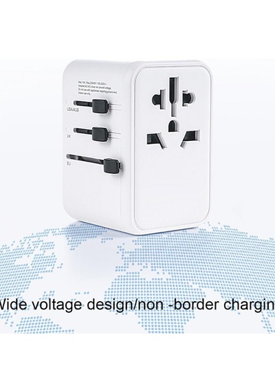 Ht-301 Çok Yönlü Seyahat Adaptörü 35 Watt Type-c 4 Çıkışlı Duvar