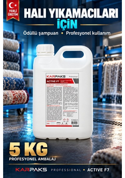 Active F7 Ultra Halı Yıkama Şampuanı 5 Kg Tekli