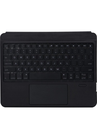 Apple T5209d İpad Uyumlu Pro 12.9 2021 Kılıf İnter Ledli Klavyeli Tablet Kılıfı - Siyah Arka Kapak