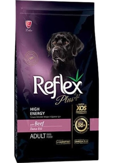 Reflex Plus High Energy Biftekli Yetişkin Köpek Maması 12 Kg