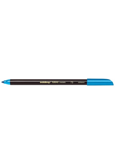 Edding 1200 Metalik Keçeli Kalem - Metalik Mavi
