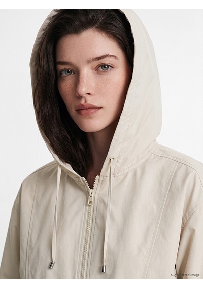 Lcw Comfort Bej Kapüşonlu Oversize Kadın Yağmurluk Lcw Comfort Bej Kapüşonlu Oversize Kadın Yağmurluk