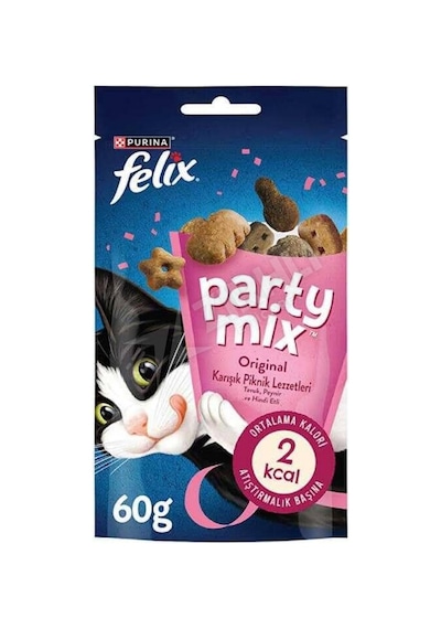 5 Adet Felix Party Mix Karışık Piknik Lezzetleri Ödül Maması 60 Gr
