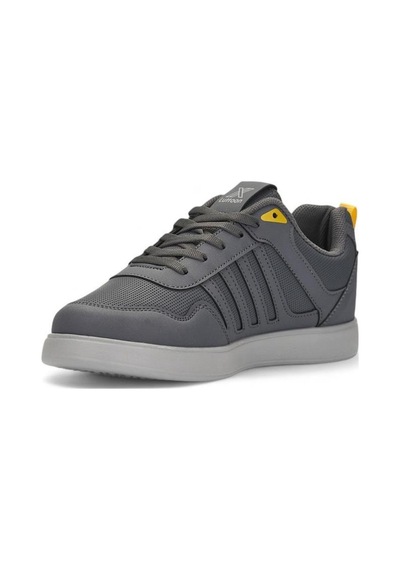 Luttoon 4189-24 Deri Anatomik Hafıza Taban Kadın Sneaker Füme Sarı Füme