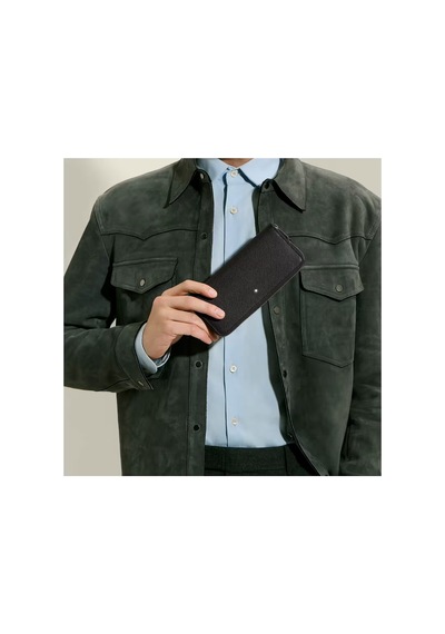 Montblanc Sartorial Deri 8 Bölmeli Cüzdan 222949 Siyah