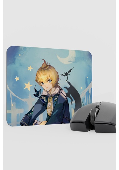 Mika Genshin Impact Anime Oyuncu V5 - 22x18 Gaming Mouse Pad Fare Altlığı