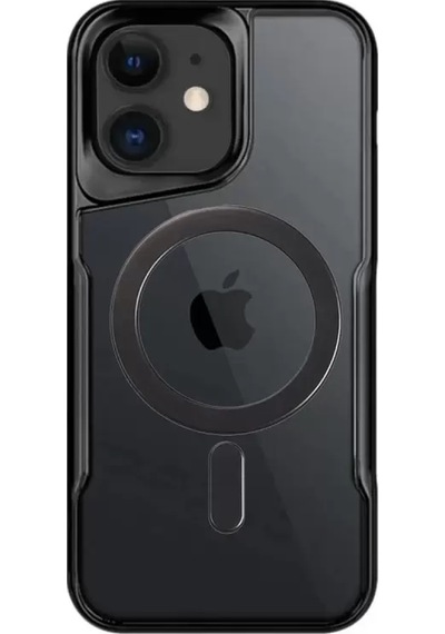 Newface Apple iPhone Uyumlu 11 Kılıf Boyi Magsafe Silikon Kapak -  Siyah