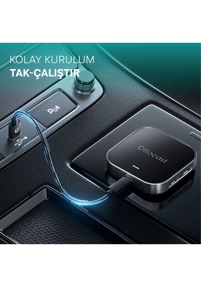 Aibox E2 Android 13,4+64gb Sm6115,cloud Sım,kablosuz Carplay&android Oto,play Store Araç Android Box Diğer