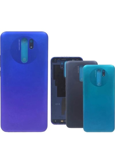 Xiaomi Redmi 9 İle Uyumlu Arka Pil Kapak Mavi