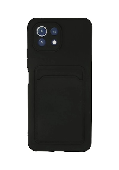 Xiaomi Mi 11 Uyumlu Kılıf Kelvin Kartvizitli Silikon - Siyah