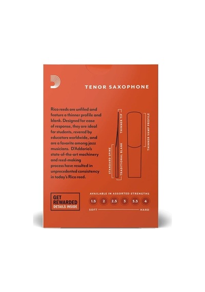 Rico Rka1030 Orange Box Tenor Saksafon Kamışı No: 3.0 Orta Seviy