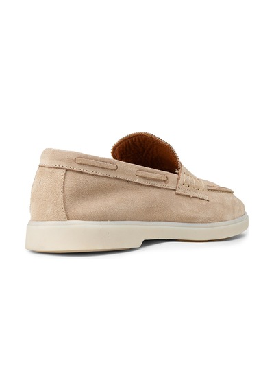 Deery Erkek Hakiki Süet Bej Loafer Ayakkabı - 02028mbejc01