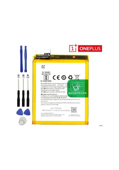 Oneplus 5 / Oneplus 5T Blp637 Batarya Pil + Tamir Seti