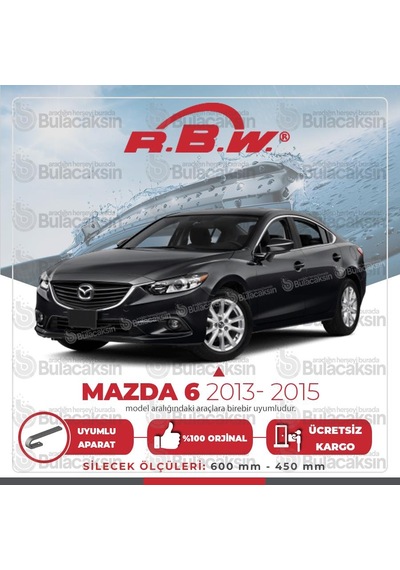 Mazda 6 Muz Silecek Takımı 2013-2015 Rbw