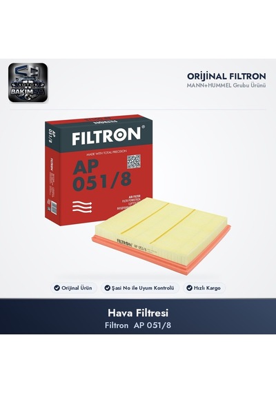 Filtron Ap051/8 Hava Filtresi - Astra J 1.4 09-15 Chevrolet Cruze 1.6 1.8 09+ A14xel-a14xer-b14xer