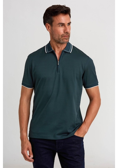 Bisse Polo Yaka T-shirt Koyu-yeşil Ts24y24103 D48 Koyu Yeşil