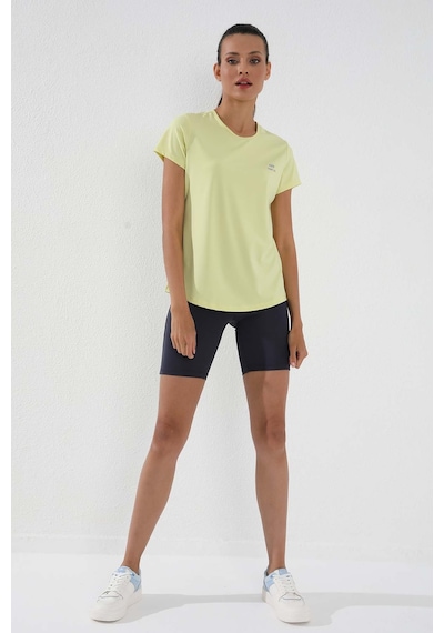 Tommy Life Limon Basic Kısa Kol Standart Kalıp O Yaka Kadın T-shirt - 97144 Limon Sarı