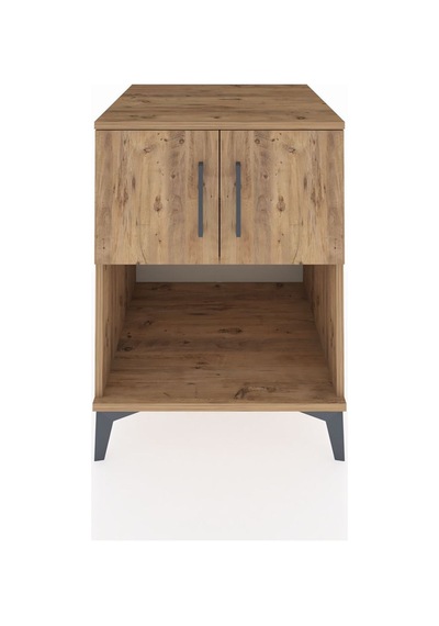 Kronos Komodin 2 Raflı 2 Kapaklı 60x59x80 Çam-çam Atlas Çam